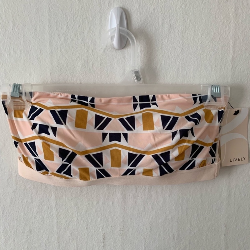 Lively Printed Strapless Bandeau